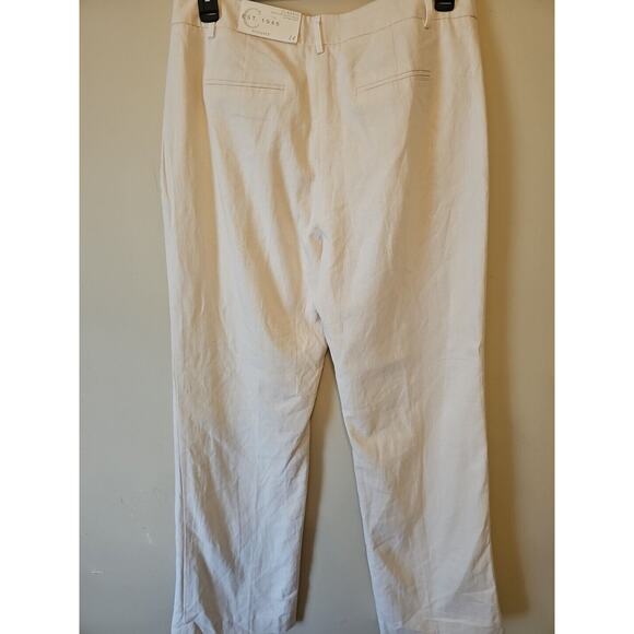 EST. 1946 Women's Classic Trouser Linen Blend Size 14 Beige‎ - Picture 3 of 10
